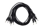 5 pcs 90 cm braided cables, black