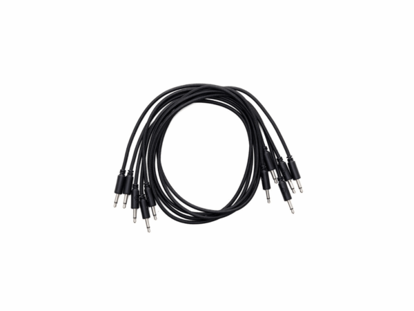 5 pcs 60 cm braided cables, black