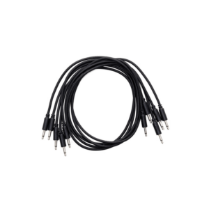 5 pcs 30 cm braided cables, black