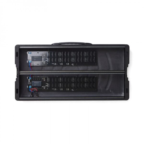 2x104HP Carbon Fiber Travel Case with Lid (EU plug)