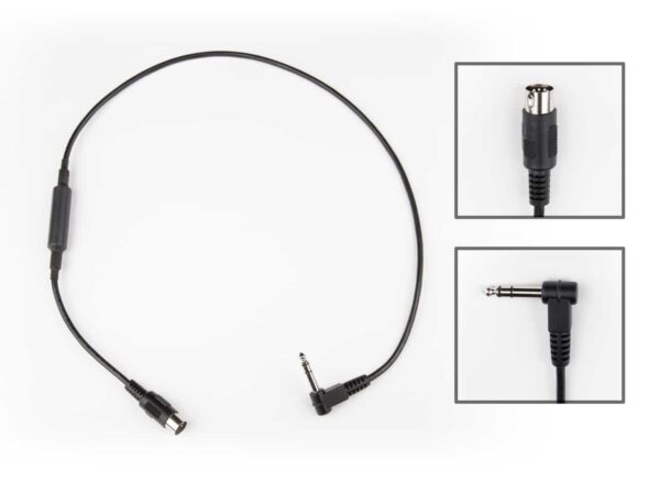 Straight MIDI – Right Angle TRS Cable