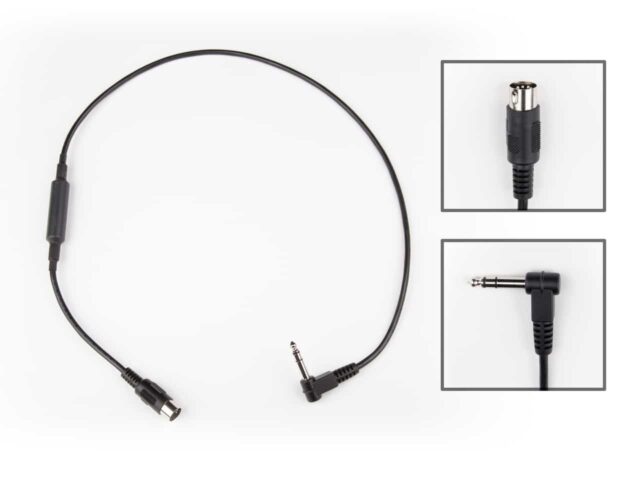 Straight MIDI – Right Angle TRS Cable
