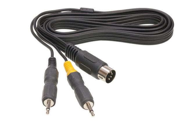 Cable f. SOLO: Din sync - 2 x 3,5 mono