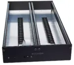 6U black 2x 104TE incl. PSU