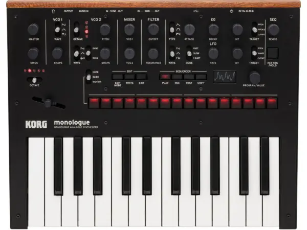 MONOLOGUE monophonic analogue synthesizer (BLACK)