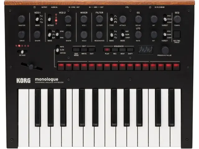 MONOLOGUE monophonic analogue synthesizer (BLACK)