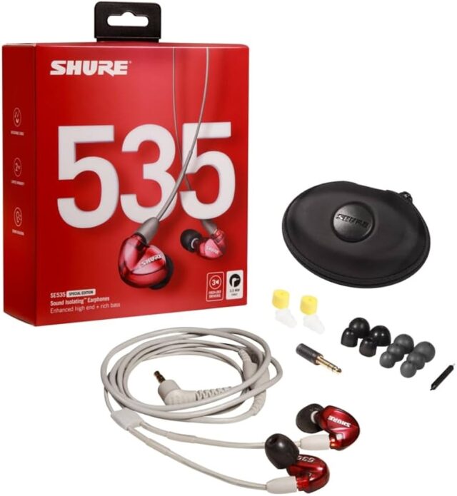 SE535LTD-EFS EARPHONE, RED
