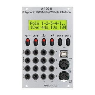 A-190-5 Poly. MIDI/USB-to-CV/Gate