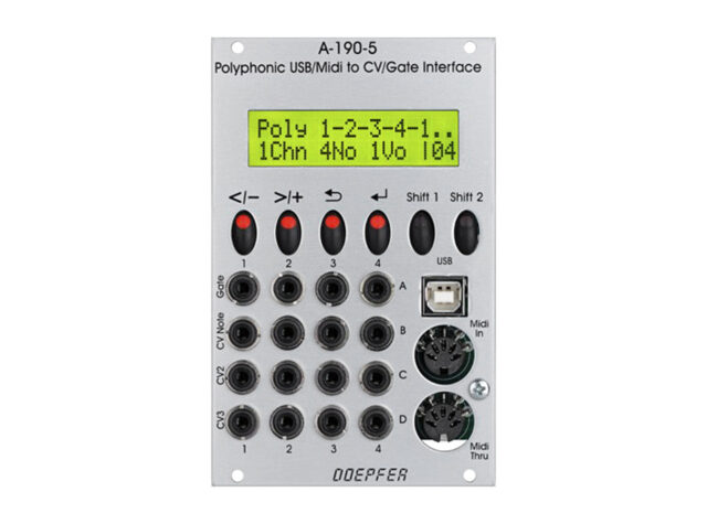A-190-5 Poly. MIDI/USB-to-CV/Gate