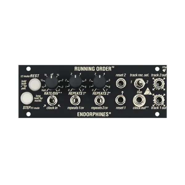 1U Running Order Black