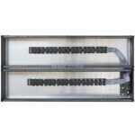 6U black 2x 104TE incl. PSU