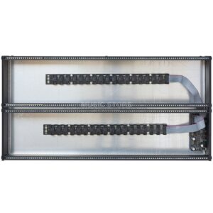 6U black 2x 104TE incl. PSU