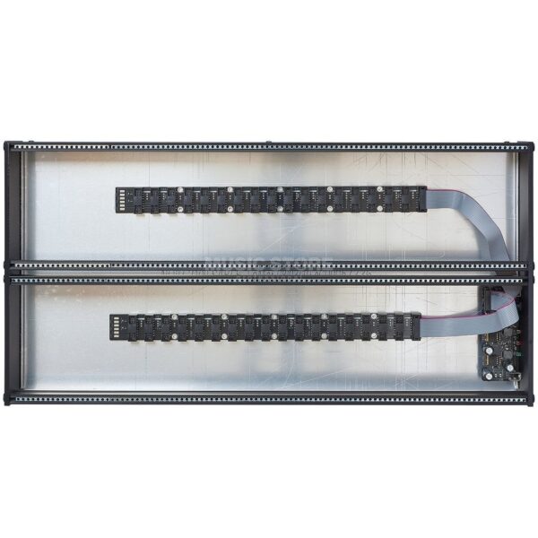 6U black 2x 104TE incl. PSU