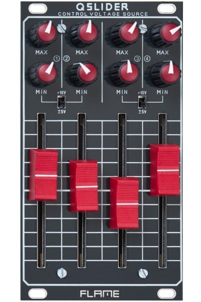 QSLIDER Quad Control Voltage Source black