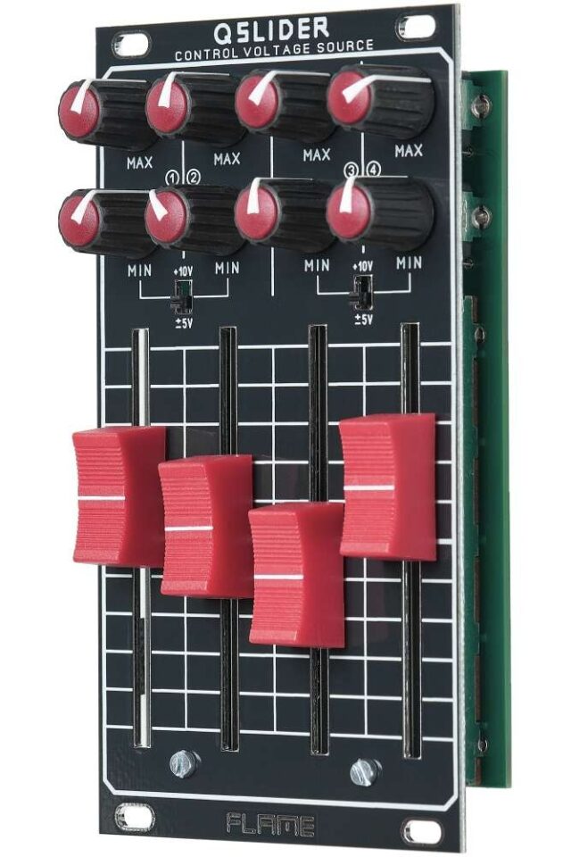 QSLIDER Quad Control Voltage Source black
