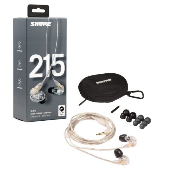 SE215-CL-EFS In-Ear Earphones (Clear)