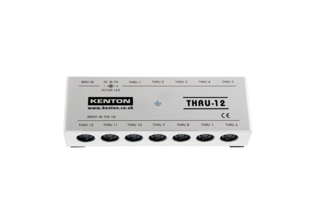 Thru 12 – 1 MIDI IN to 12 THRU