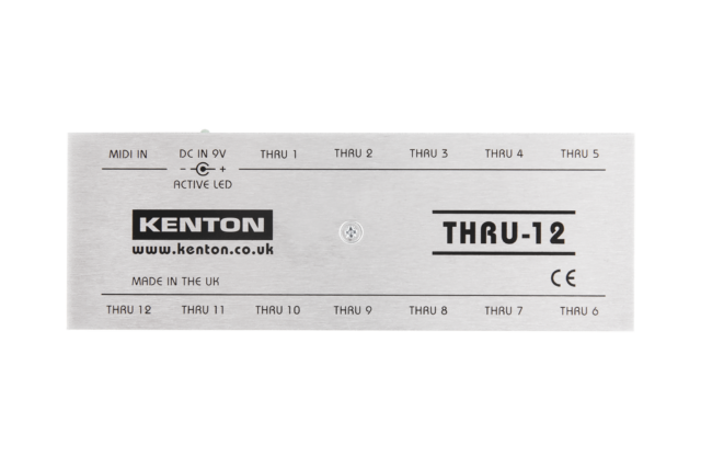 Thru 12 – 1 MIDI IN to 12 THRU