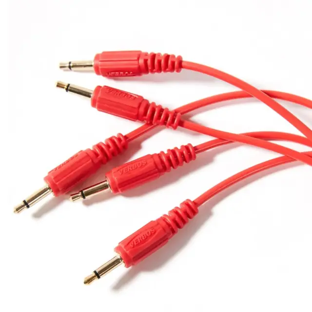 Cable 22cm (5-Pack), red